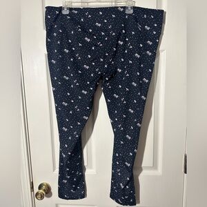 Vera Bradley Black Floral Leggings Size 2X